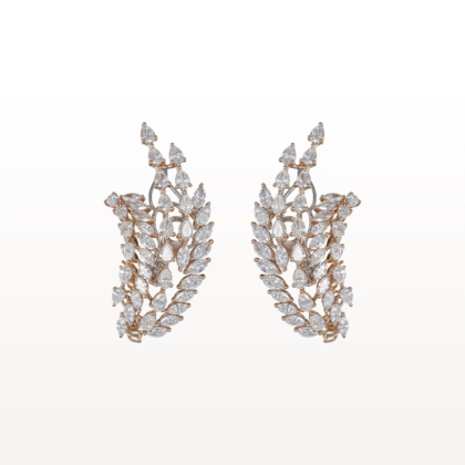 Celestial Vine Diamond Danglers
