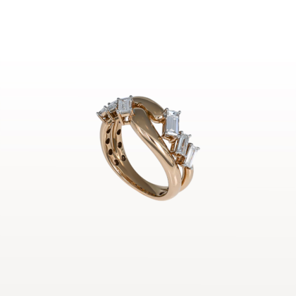 The Serpentine Baguette Ring