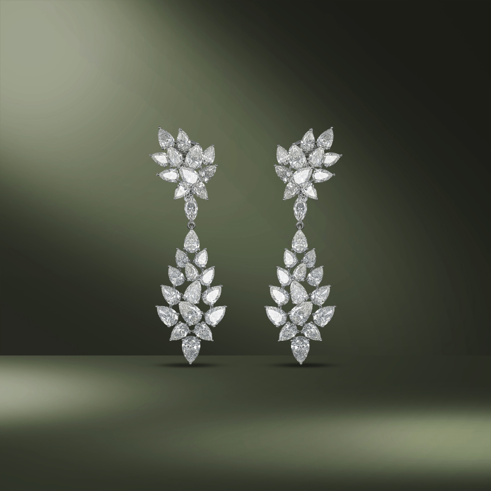 Lab grown diamond earrings in chandigarh